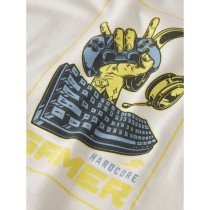 NAME IT Langærmet Bluse Vux Cloud Dancer Gamer